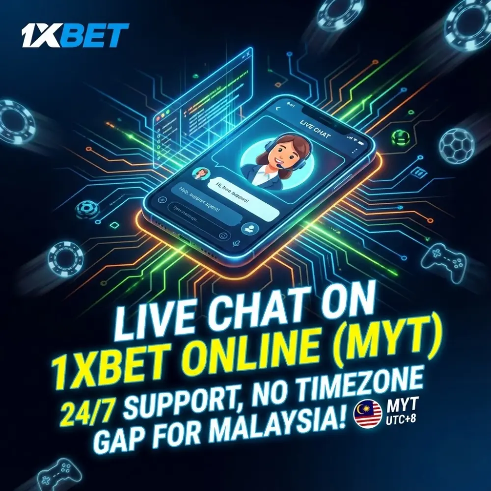 Live Chat on 1xBet Online (MYT)